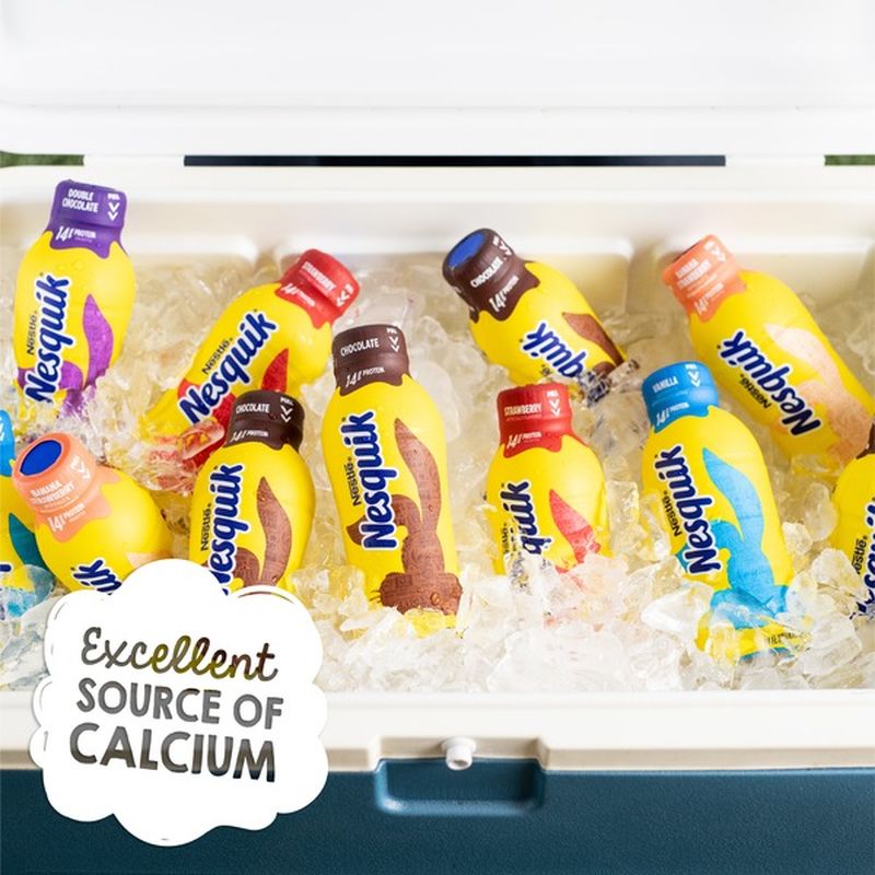 Nestle Nesquik Protein Power Chocolate Milk, Pack of 15 Ready to