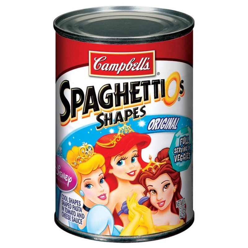 Spaghettios Disney Princess Cool Shapes Original Shaped Pasta 15 Oz Instacart