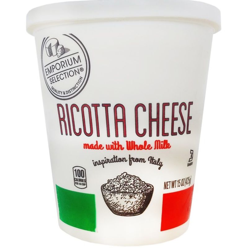 Emporium Selection Whole Milk Ricotta Cheese (15 Oz) - Instacart