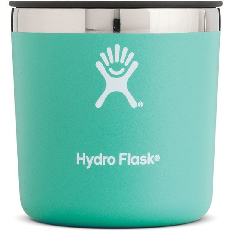 Hydro Flask 10 Ounce Double Wall Vacuum Mint Insulated Stainless Steel Whiskey Rocks Glass With BPA Free Press In Lid