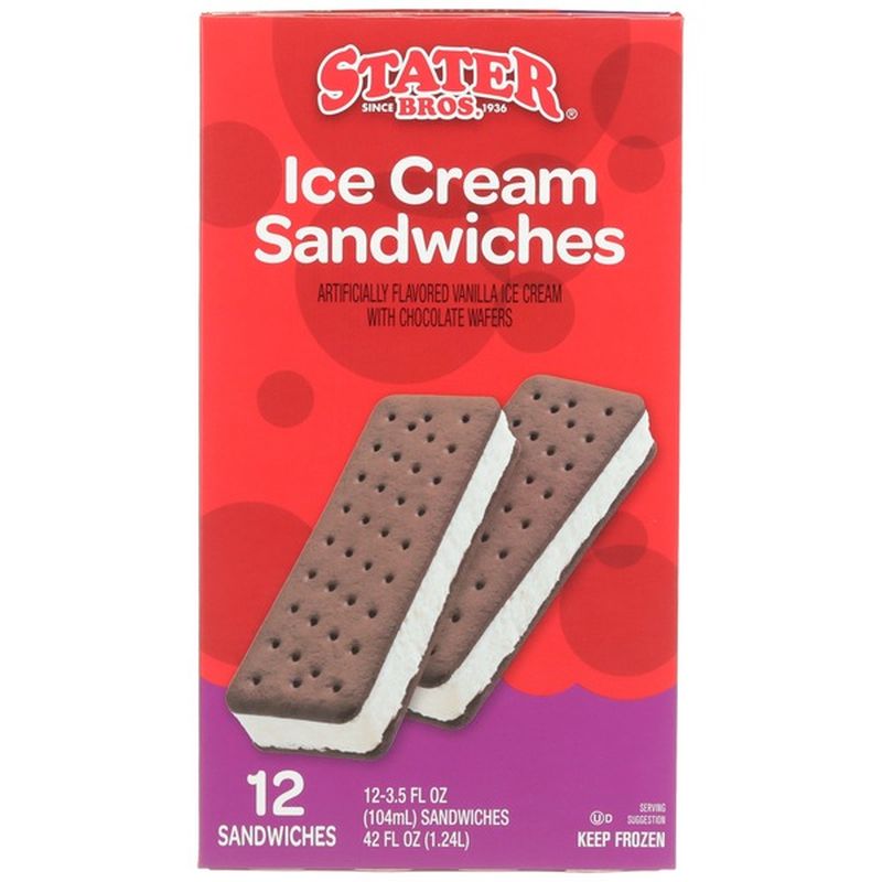 Stater Bros Ice Cream Sandwiches (3.2 fl oz) from Stater Bros. Instacart