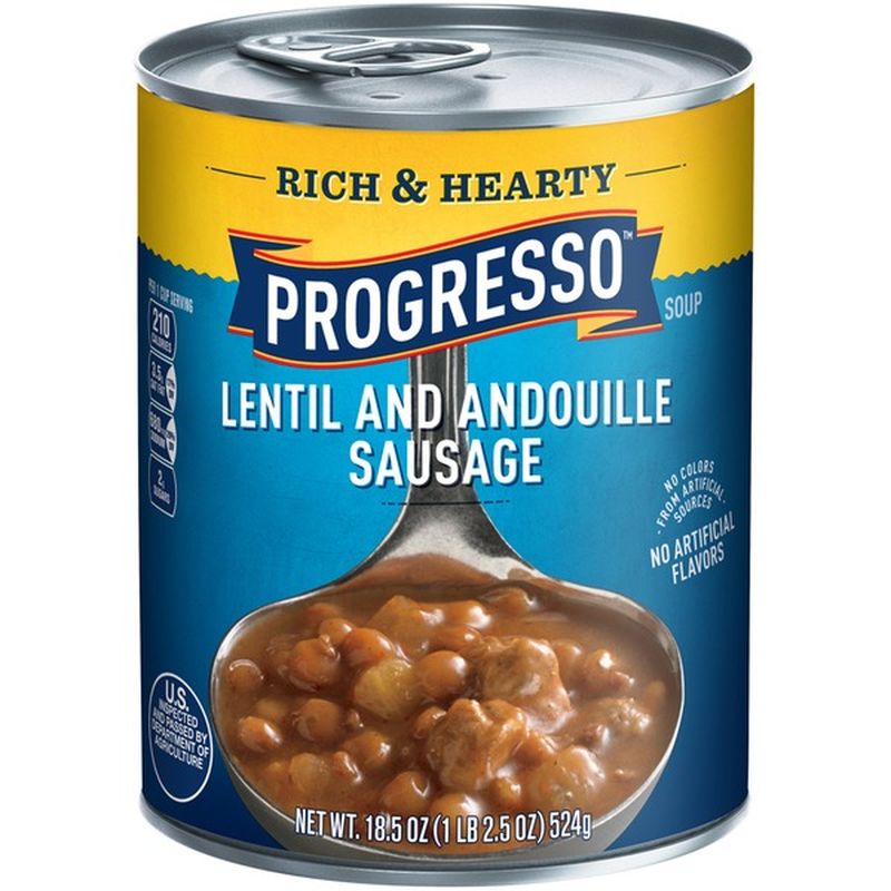 Progresso Rich & Hearty Lentil & Andouille Sausage Soup (18.5 oz