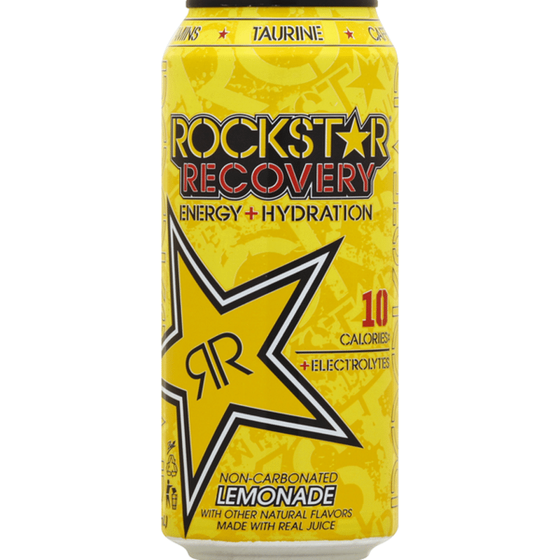 Rockstar Energy Drink Energy Hydration Non Carbonated Lemonade 16 Fl Oz Instacart