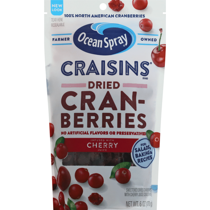 Ocean Spray Craisins Cherry Juice Infused Dried Cranberries (6 oz