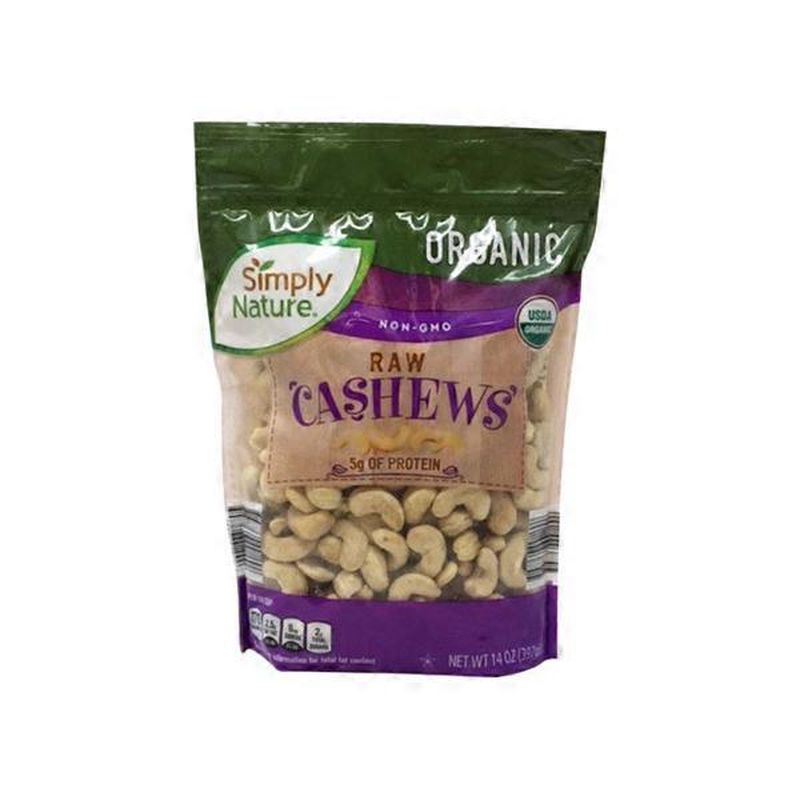 Simply Nature Raw Organic Cashews (14 oz) - Instacart