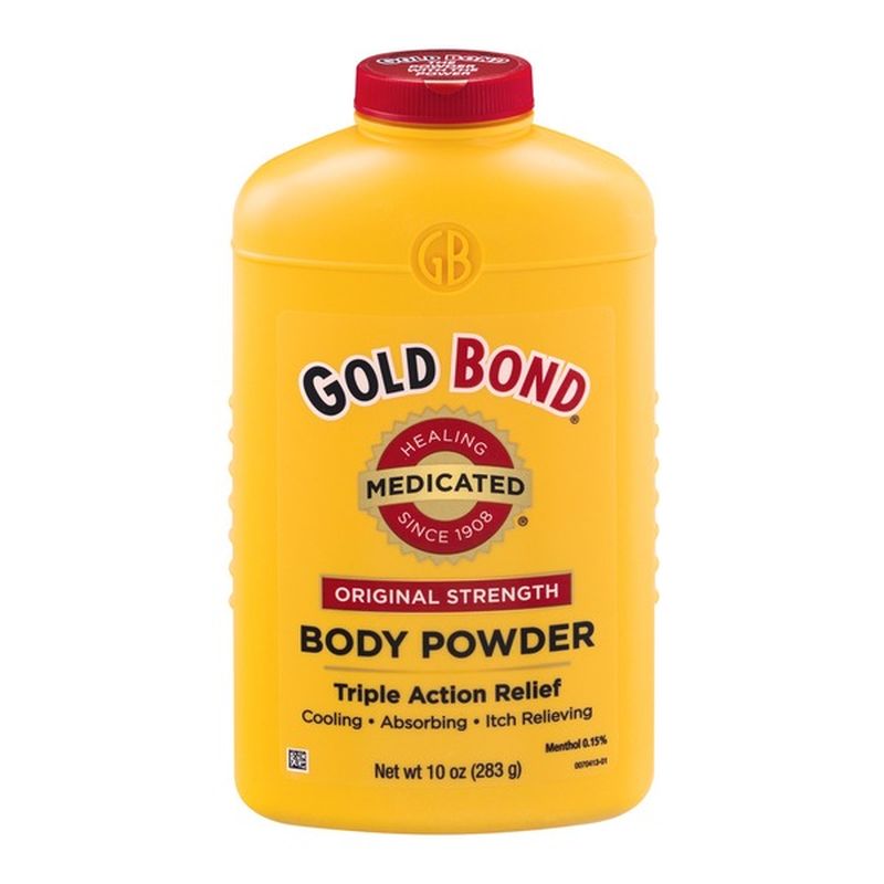 Gold Bond Body Powder, Original Strength, Triple Action Relief (10 oz ...