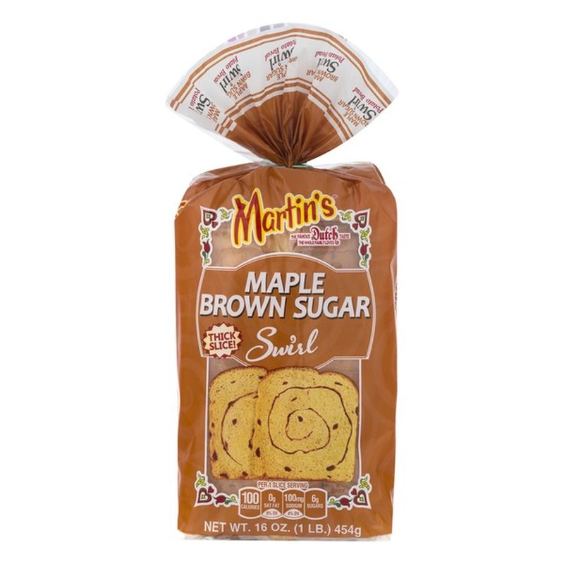 Martin's Martins Potato Bread, Maple Brown Sugar Swirl, Thick Slice