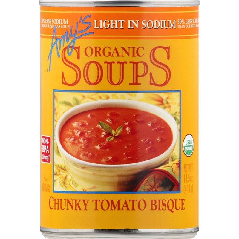 Amy's Organic Low Sodium Chunky Tomato Bisque Soup (14.5 oz) from