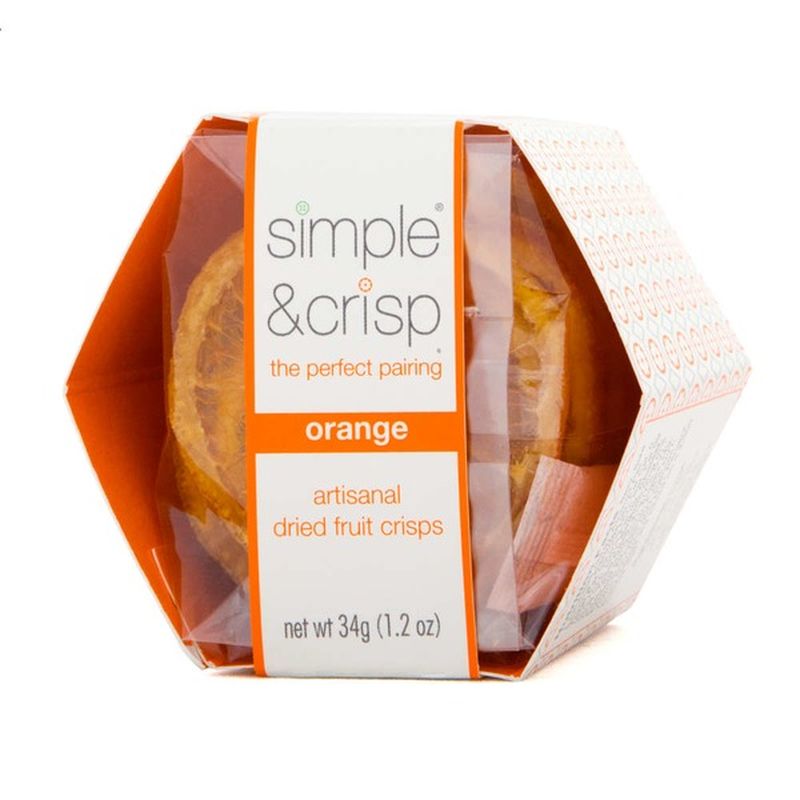 Simple & Crisp Orange Artisanal Dried Fruit Crisps