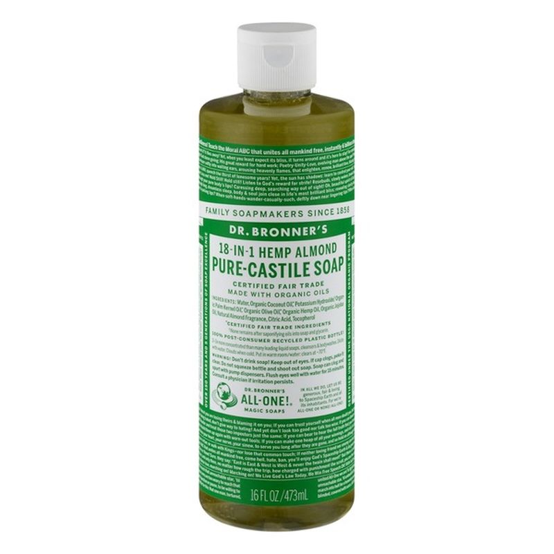 Dr. Bronner's Hemp Almond Pure Castile Soap (16 fl oz) from Safeway Instacart