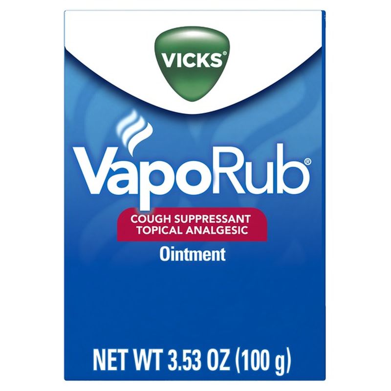 Vicks Chest Rub Ointment, with Original Medicated Vicks Vapors (3.53 oz