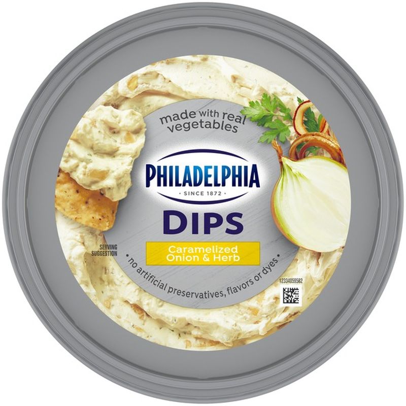 Philadelphia Dips Caramelized Onion and Herb Cream Cheese Spread (10 oz