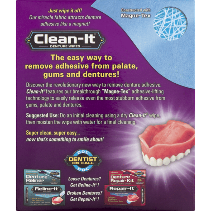 CleanIt Denture Wipes 40 CT (40 ct) Instacart