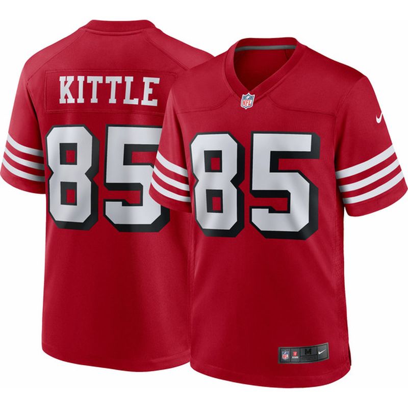 Outerstuff San Francisco 49ers George Kittle Youth Mid Tier Jersey - White White / S