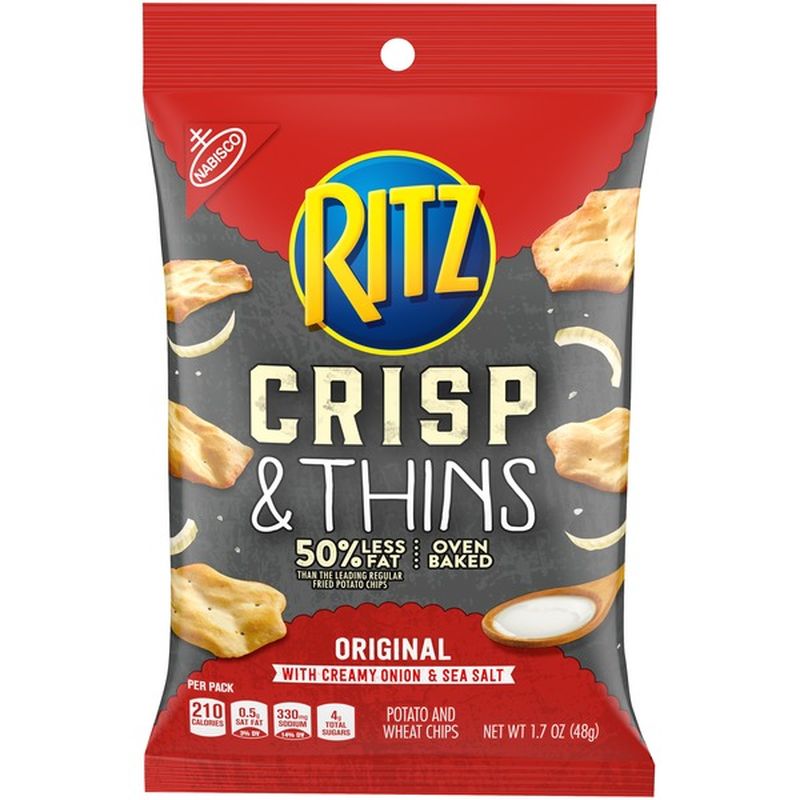 Ritz Original with Creamy Onion & Seal Salt Potato and Wheat Chips (1.7 ...