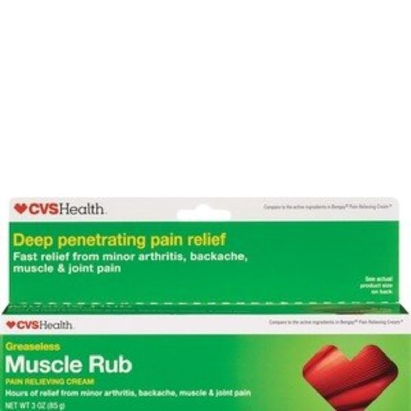 CVS Health Greaseless Muscle Rub Pain Reliving Cream (3 oz) Instacart
