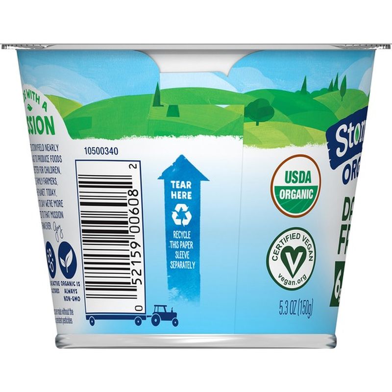 Stonyfield® Organic Dairy Free Vanilla Soy Yogurt (5.3 oz) Instacart