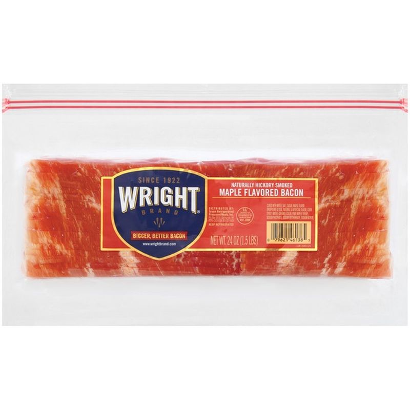 Wright Bacon, Maple Flavor, Thick Cut (24 oz) Instacart