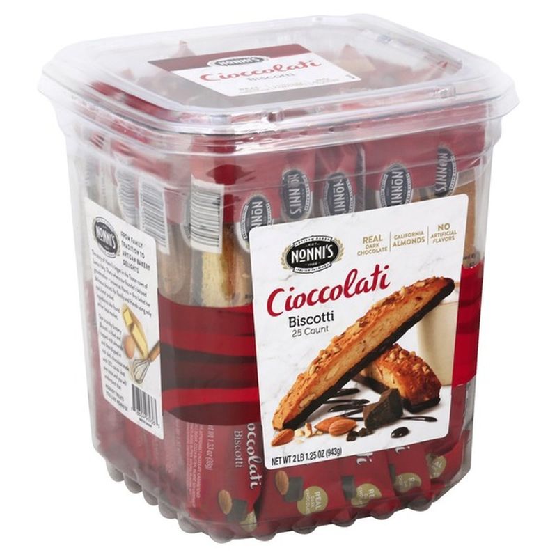 Nonnis Biscotti, Cioccolati (25 each) from Costco Instacart