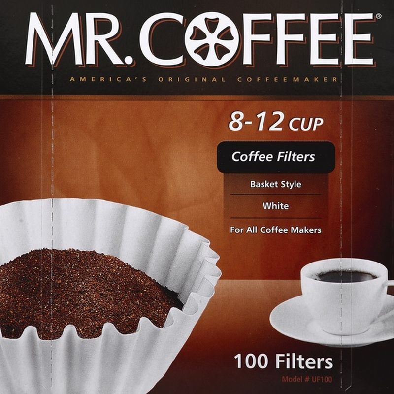 Mr. Coffee Coffee Filters, White, 812 Cup (100 each) Instacart