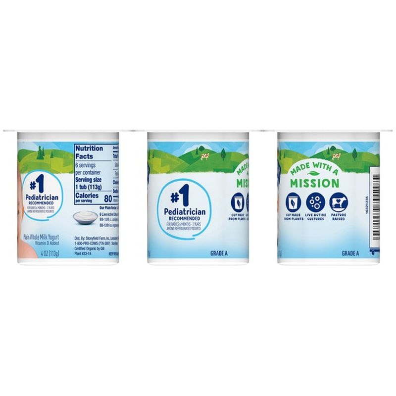 stonyfield plain baby yogurt