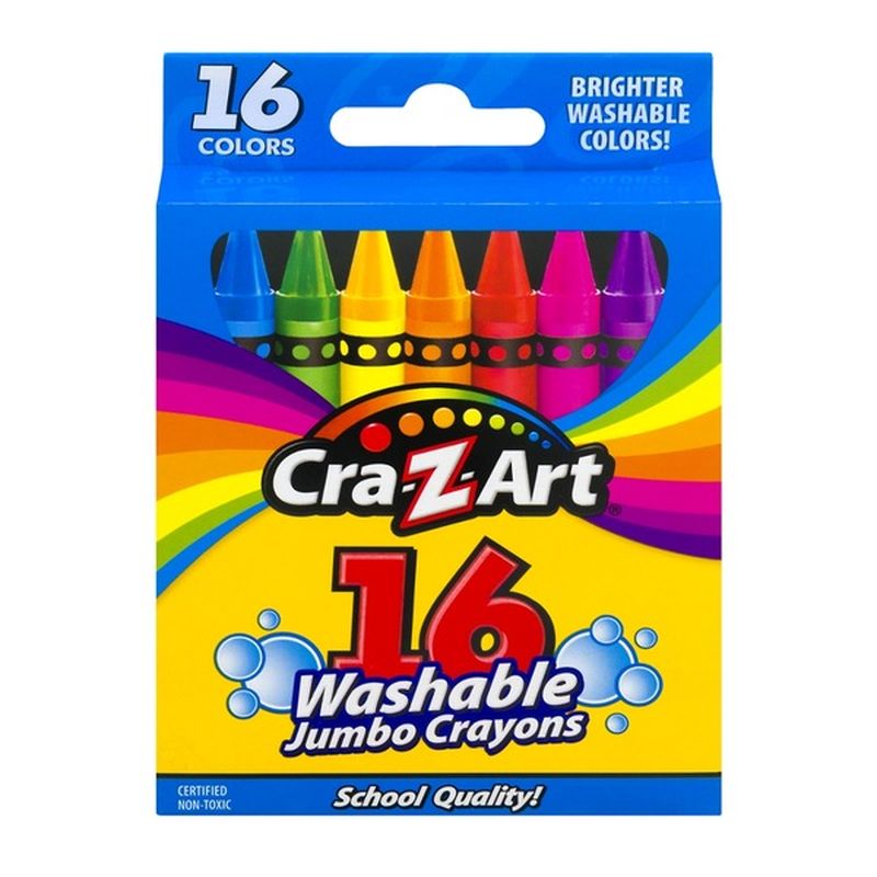 Cra-Z-Art Washable Crayons Jumbo - 16 CT (16 ct) - Instacart