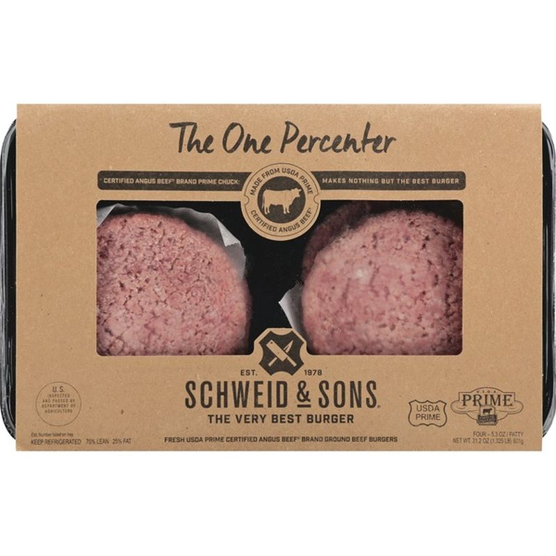 Schweid & Sons The One Percenter Patty 5.3 oz (5.3 oz) from ShopRite