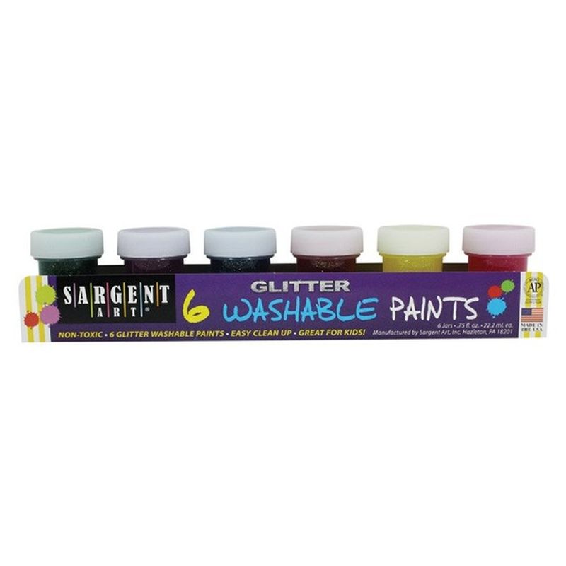Sargent Art Art-Time Washable Glitter Tempera Paint