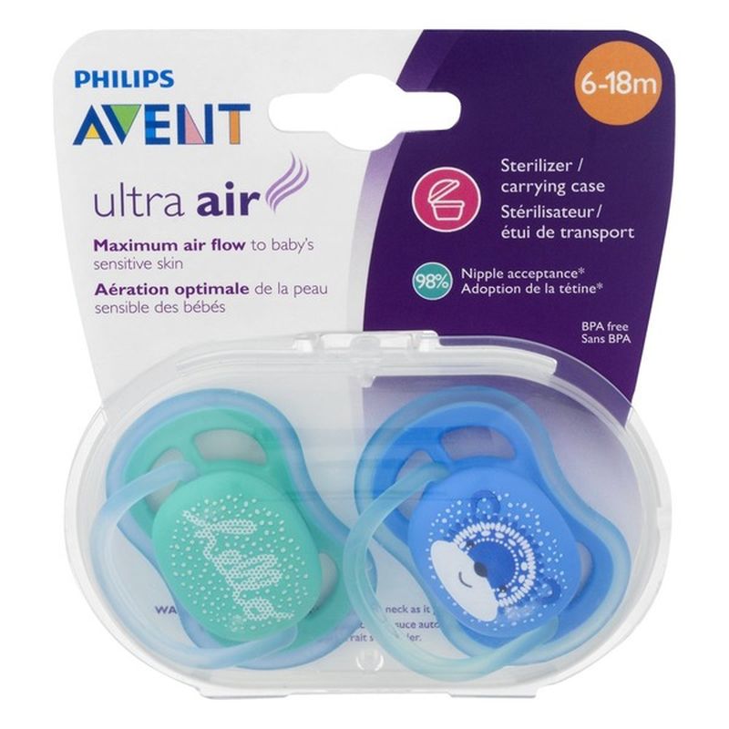 Avent Pacifiers, Orthodontic, Ultra Air, 618 Months (4 each) Delivery