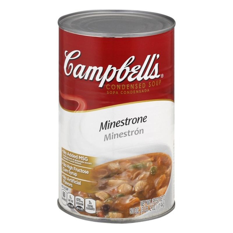 Campbell's Condensed Soup, Minestrone (50 oz) - Instacart