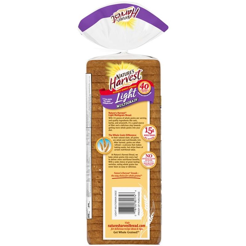 Nature's Harvest Light Multigrain Bread (18 oz) Instacart