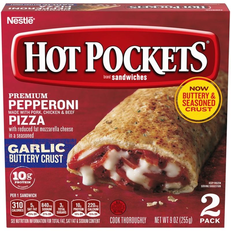 Hot Pockets Frozen Snack Pepperoni Pizza Frozen Sandwiches 45 Oz From Stater Bros Instacart