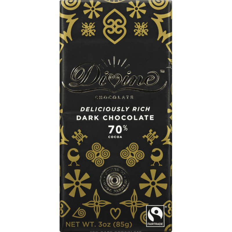 Divine Chocolate Dark Chocolate, 70 Cocoa (3 oz) Instacart