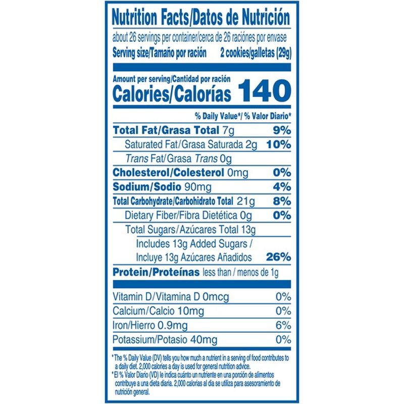 oreo double stuf nutrition facts