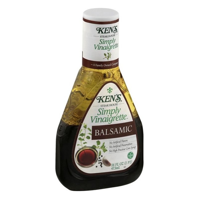 Kens Steak House Simply Vinaigrette, Balsamic (16 oz) from Stater Bros