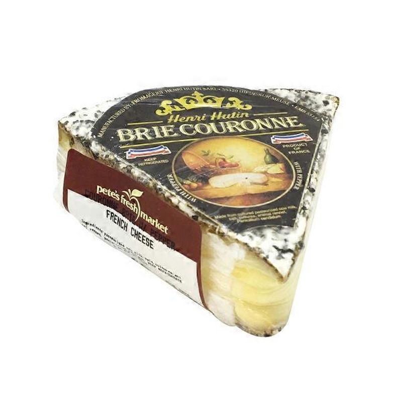 Henri Hutin Brie Couronne with Pepper (1 lb) - Instacart