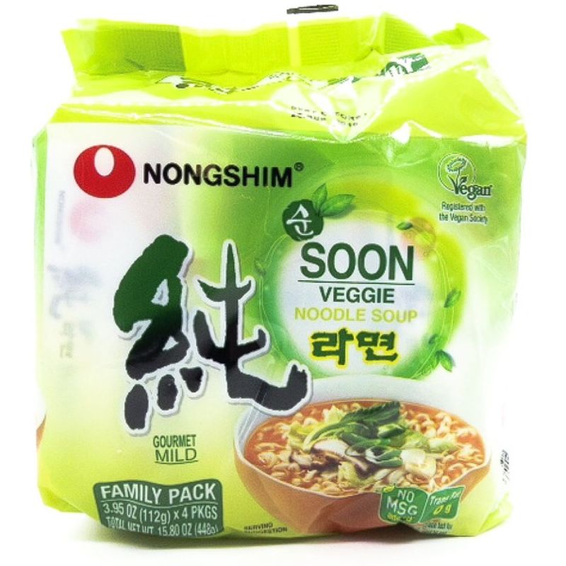 Nongshim SOON Veggie Noodle Soup (3.95 oz) - Instacart