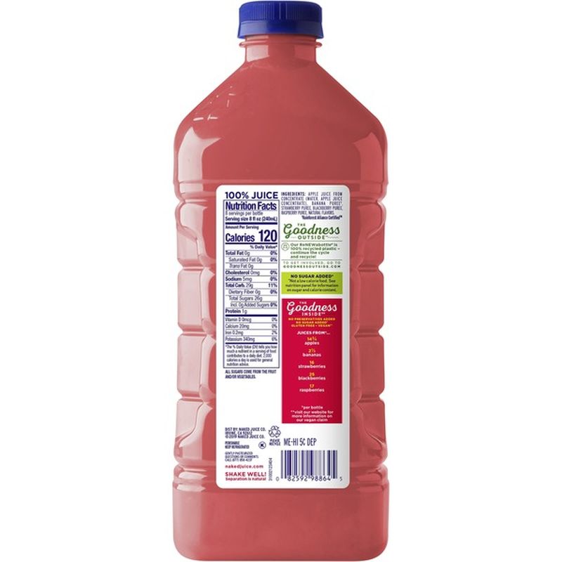 Naked Berry Blast Juice Smoothie 64 Fl Oz Instacart 0593