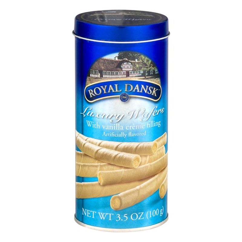 Royal Dansk Luxury Wafers with Vanilla Crème Filling (3.5 oz) from