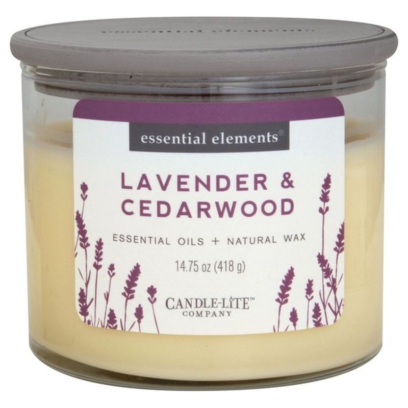 Essential Elements Candle, Lavender & Cedarwood