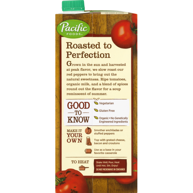 Pacific Foods Organic Roasted Red Pepper & Tomato Soup (32 ...