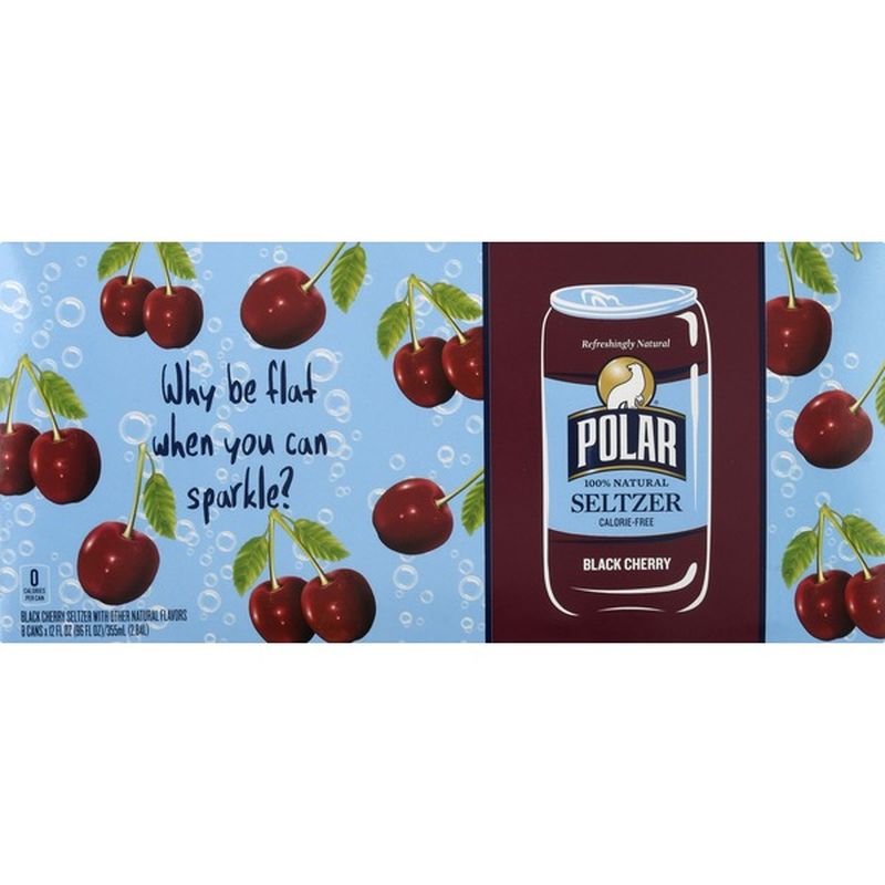 Polar Seltzer, Black Cherry (8 each) Instacart