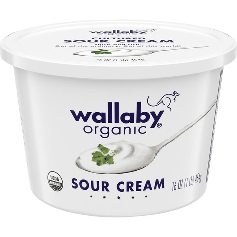 Wallaby Organic Cultured Sour Cream (16 oz) Instacart