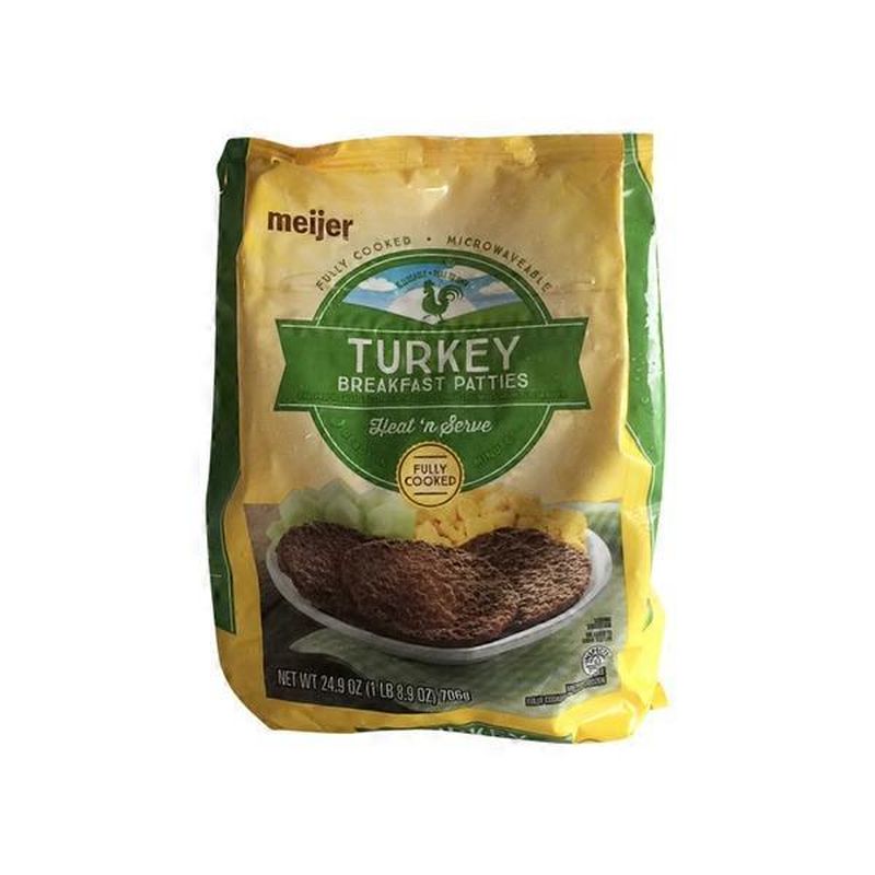 Meijer Turkey Breakfast Patties (24.9 oz) Instacart