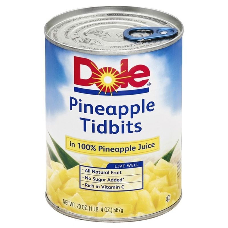 Dole Pineapple Tidbits in Pineapple Juice (20 oz) from Lucky