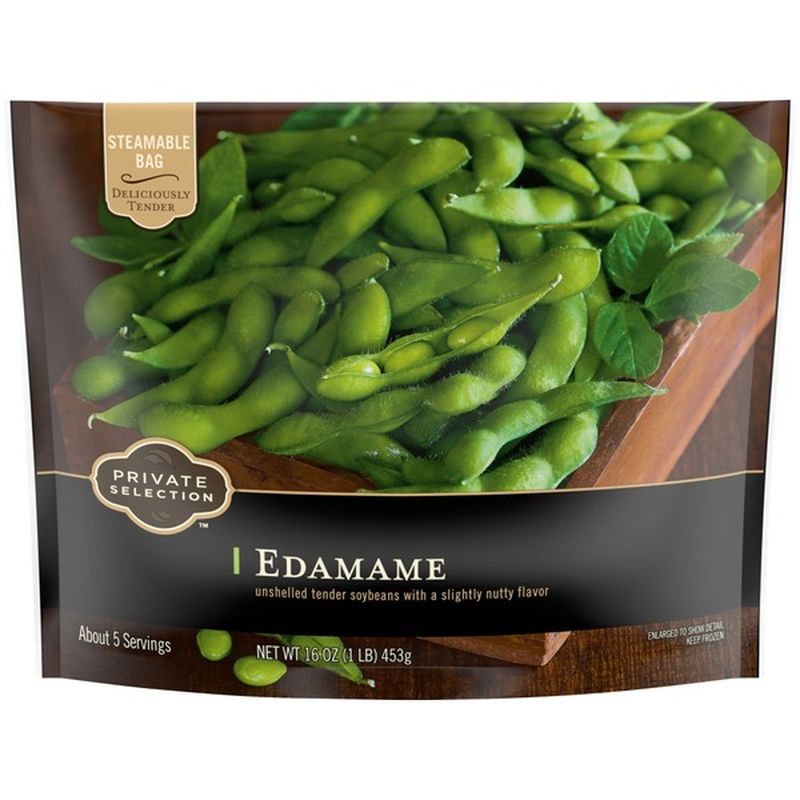 Private Selection Edamame, Unshelled Tender Soybeans With A Slightly