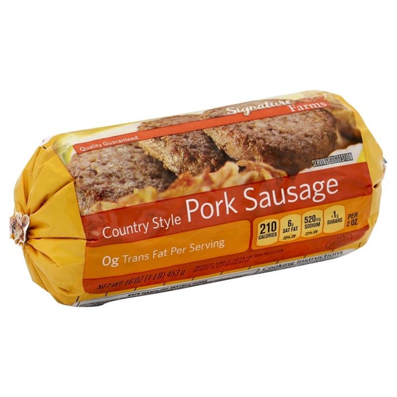 Signature Kitchens Country Style Pork Sausage (16 oz) Instacart