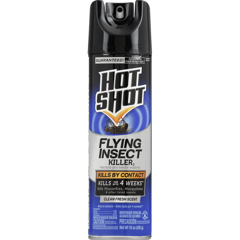 Hot Shot Flying Insect Killer 3, Clean Fresh Scent (15 oz) - Instacart