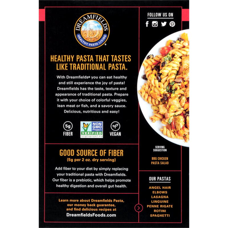 Dreamfields Healthy Carb Living Rotini Pasta (13.25 oz) from Lucky