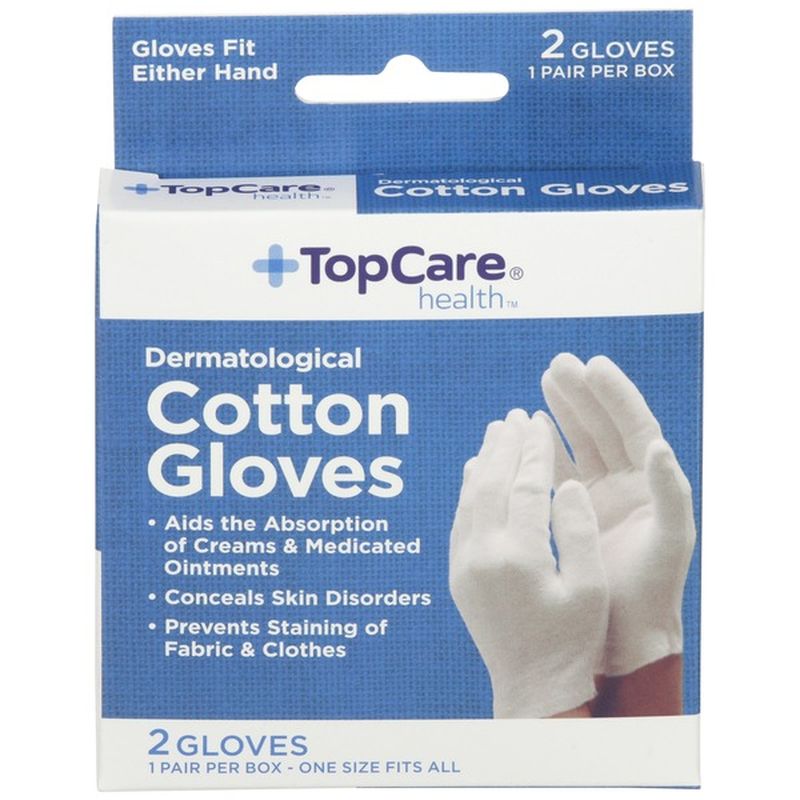 TopCare Dermatological Cotton Gloves (1 ct) - Instacart